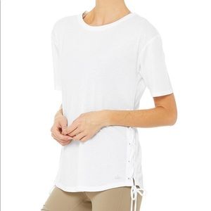 NWT Alo Yoga Bliss Short Sleeve Tee - Size S